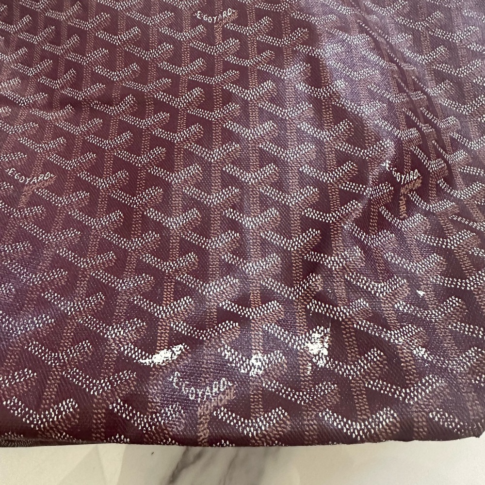 Authentic Goyard Burgundy Saint Louis GM bag. Very worn. - Picture 3 of 15